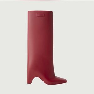 Coperni Red Winter Rain Boots Knee-High